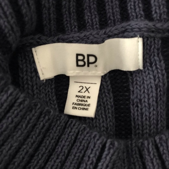 🛍BP 100% Plus Sized Cotton Rib Knit Sweater - Picture 7 of 8